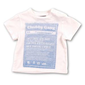 CHUBBYGANG(チャビーギャング)　バックグラフィックTシャツ【オフホワイト】-SALE50