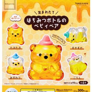 TAMA-KYU 生まれたて はちみつボトルのベビィベア 全4種セット (ガチャ ガシャ コンプリート)｜kidsroom