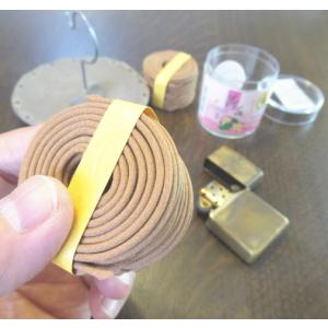 ハス(荷花)のお香 48巻入 90分/巻 本物...の詳細画像1