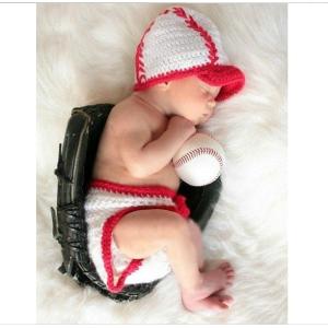 ニューボーンフォト　赤ちゃん　野球　ユニフォーム　衣装　お昼寝アート　寝相アート　記念撮影　新作