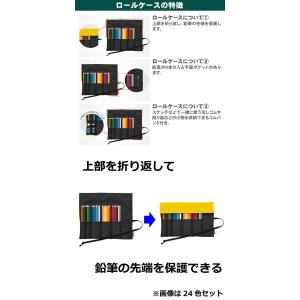 送料込み 色鉛筆 ロールケース入り NQ 24...の詳細画像2