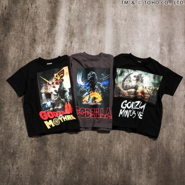 GODZILLA ゴジラ 半袖Tシャツ 3柄 半袖 Tシャツ ジュニア キッズ 子供 100-150...