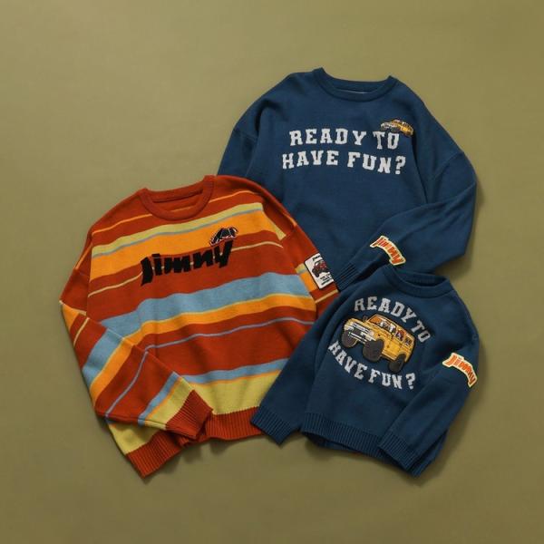 30％OFFセールJimnyコラボ 洗える ジャガードセーター 大人サイズ M Lサイズ 男の子 キ...