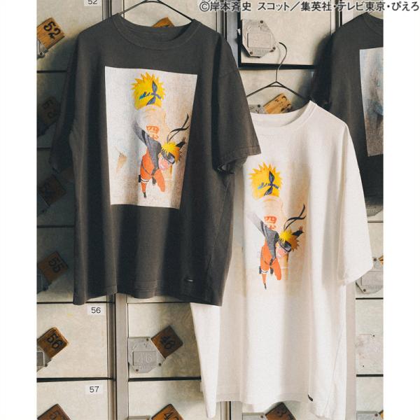 20％OFFセール NARUTOグラフィックTシャツ (大人サイズ) ヴィンテージライク 半袖Tシャ...