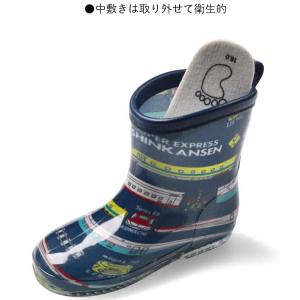送料込み レインブーツ JR新幹線柄 キッズ ...の詳細画像5