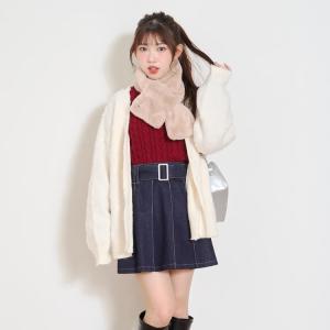 30%OFFセール デニムプリーツスカート イ...の詳細画像4