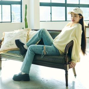 30%OFFセール フレアデニムパンツ ロング...の詳細画像1