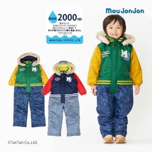 moujonjon（ムージョンジョン） 子供服 リボン柄切替スノーコンビ