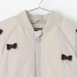 10%OFFセールちびリボン中綿ジャケット プ...の詳細画像1