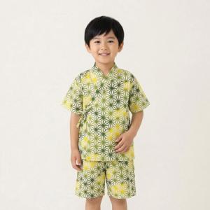 甚平 純日本製 麻の葉柄 グラデーション 和柄...の詳細画像5