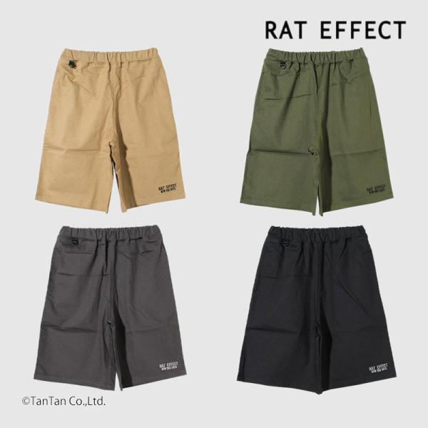 ロゴ刺繍 ショートパンツ 男の子 ボトムス キッズ ジュニア 130-170cm RAT EFFEC...