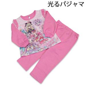 送料無料 名探偵プリキュア！ 光るパジャマ 長袖パジャマ 2026年秋冬 ルームウェア パジャマ 長袖 寝間着