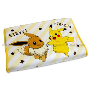 ポケモン ジュニアソフト低反発枕 まくら（カバー付き）ピカチュウ&イーブイ柄