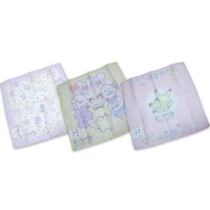 送料無料 ポケモン 大判ハンカチ3枚組 ポケピ...の詳細画像1
