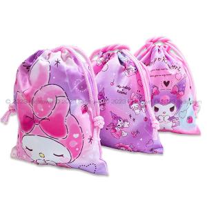 ポムポムプリン サンリオ キャラクター 巾着袋 きんちゃくポーチ ぽ