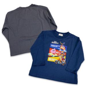 送料無料 星のカービィ 男児 長袖Tシャツ 長...の詳細画像1