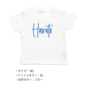 シンプル 刺繍 名入れ Tシャツ / 半袖 刺...の詳細画像1