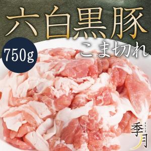 豚肉 こま切れ 六白黒豚 家計庭応援 メガ盛り 750ｇ 250g×3パック