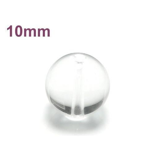 パワーストーン天然石ビーズ粒売り クリスタル(水晶)AAAAA最高品質(4月誕生石)10ミリ 開運 ...