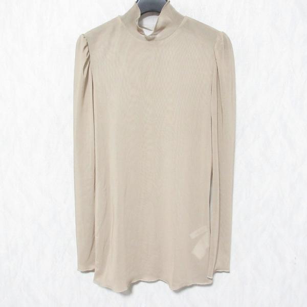 美品 22SS AMERI アメリ ハイネック シアーカットソー 02210531410 サイズS ...