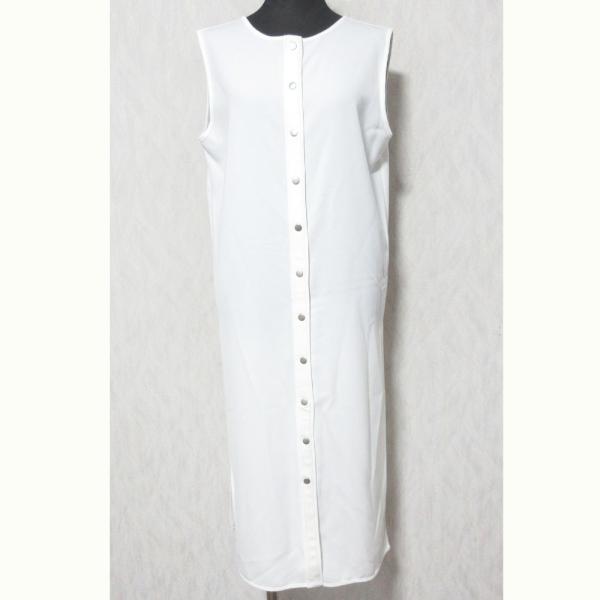 美品 AMERI アメリ ノースリーブロングブラウス ワンピース 0291431210 ホワイト レ...