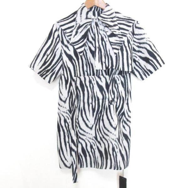 未使用 UNITED TOKYO ユナイテッドトウキョウ ゼブラ柄 ログカスタム オーバーシャツ 半...