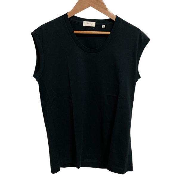 美品 24AW BLAMINK ブラミンク コットンロゴパッチノースリーブ カットソー 7917-2...