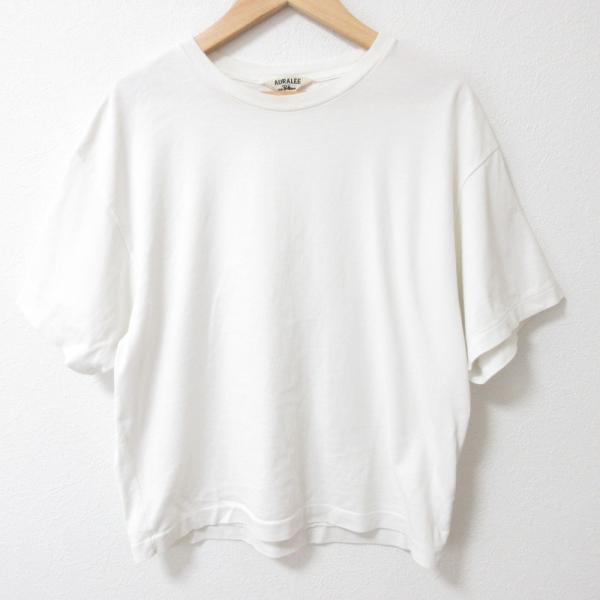 AURALEE オーラリー ロンハーマン別注 クロップドTシャツ カットソー サイズ1 ホワイト レ...