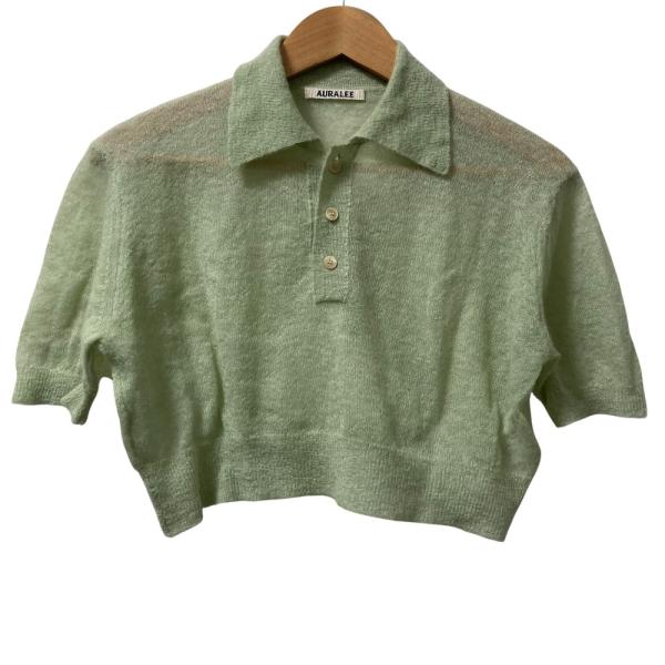 美品 24SS AURALEE オーラリー KID MOHAIR SHEER KNIT SHORT ...