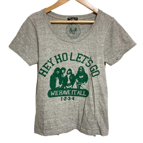 良品 HYSTERIC GLAMOUR ヒステリックグラマー RAMONES Tシャツ サイズF 杢...