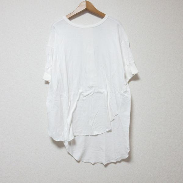 美品 Americana アメリカーナ バックボタン 長袖 カットソー ホワイト レディース 古着 ...