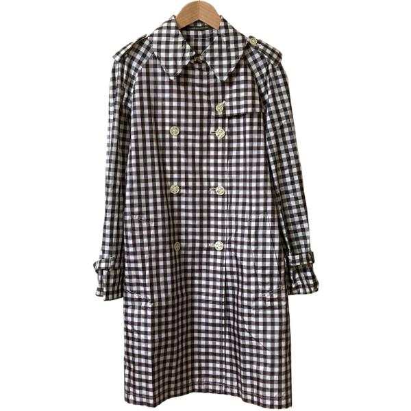 良品 MACKINTOSH マッキントッシュ アセテート ギンガムチェック トレンチコート サイズ3...