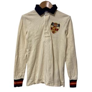 POLO RALPH LAUREN SPORT ポロラルフローレンスポーツ ロングスリーブポロシャツ サイズXS アイボリー レディース 古着 中古