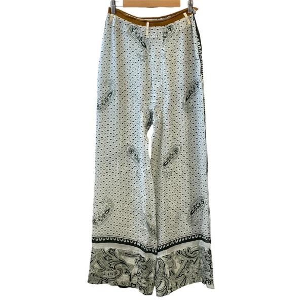 良品 Acne Studios アクネストゥディオズ ペイズリー ワイドパンツ スラックス グリーン...
