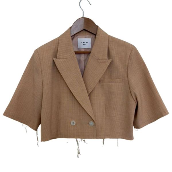 美品 AMERI vintage アメリヴィンテージ CUT OFF SHORT JACKET 半袖...