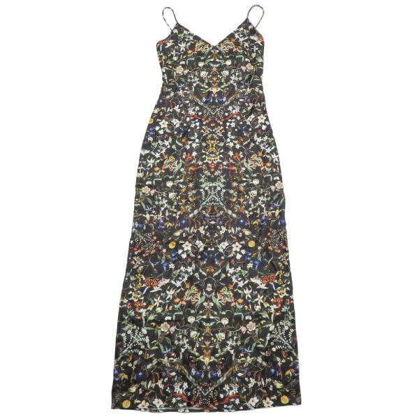 未使用 BURBERRY バーバリー シルク100％ 花柄 総柄 キャミソール ワンピース ドレス ...