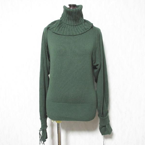 良品 AMARI アメリ アンサンブル ノースリーブニット+ボレロ  0191120170 グリーン...