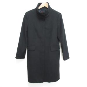 ARMANI⭐︎カシミヤ混ナポレオンコート⭐︎ネイビー⭐︎ITALY38⭐︎9号 最高級】イタリア製生地 カシミヤ混 ウールロングコート ネイビー 濃紺