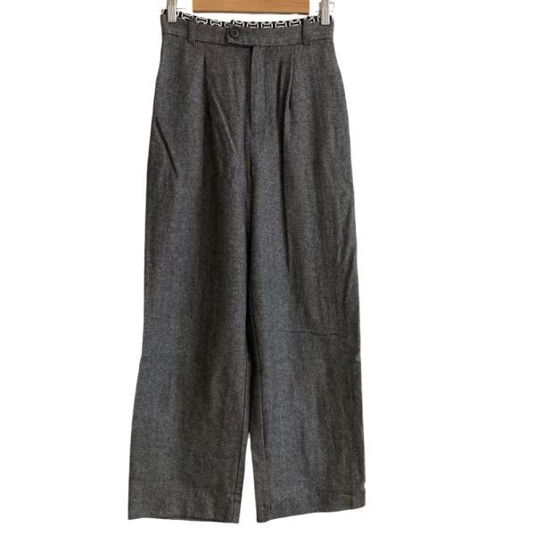 美品 AMERI アメリ UND WAIST JACQUARD PANTS ストレートパンツ スラッ...