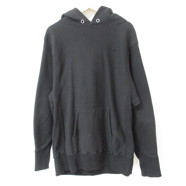 ATON エイトン GARMENT DYE URAKE HOODIE ロゴ刺繍 ガーメントダイ プル...