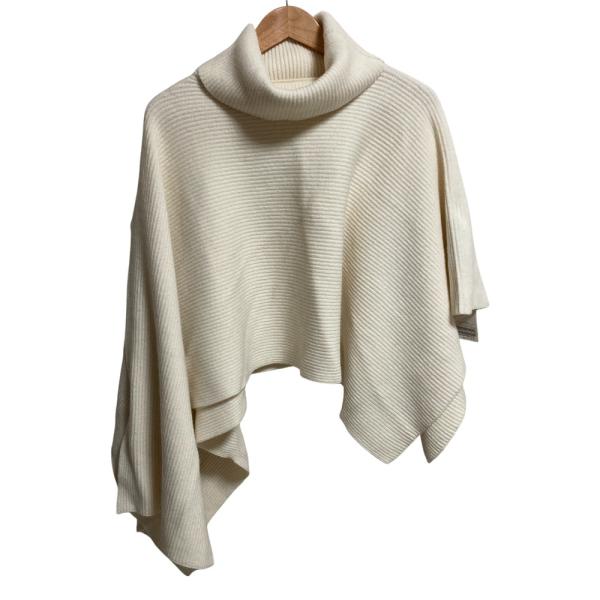 未使用 DRAE BY BLOSSOM ドラエ バイ ブロッサム アシンメトリー ニットポンチョ フ...