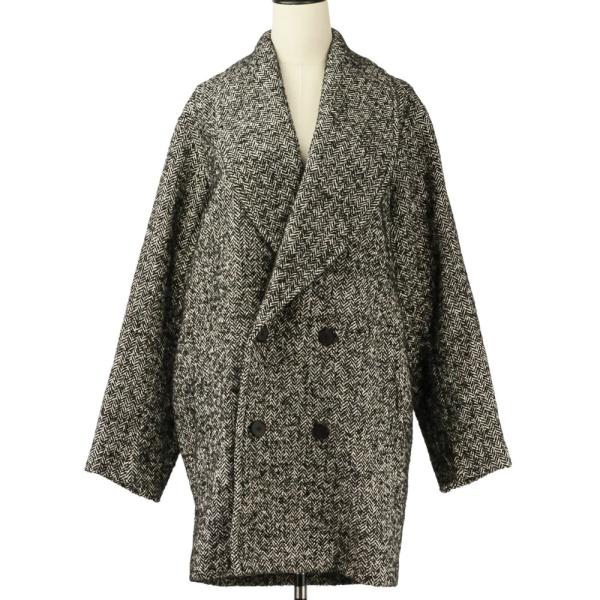 美品 23AW BLAMINK ブラミンク ヘリンボーン ツイードコート 7925-299-0374...