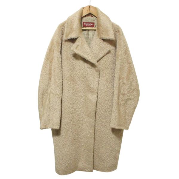 美品 Max Mara STUDIO マックスマーラステュディオ シャギーアルパカコート サイズ42...