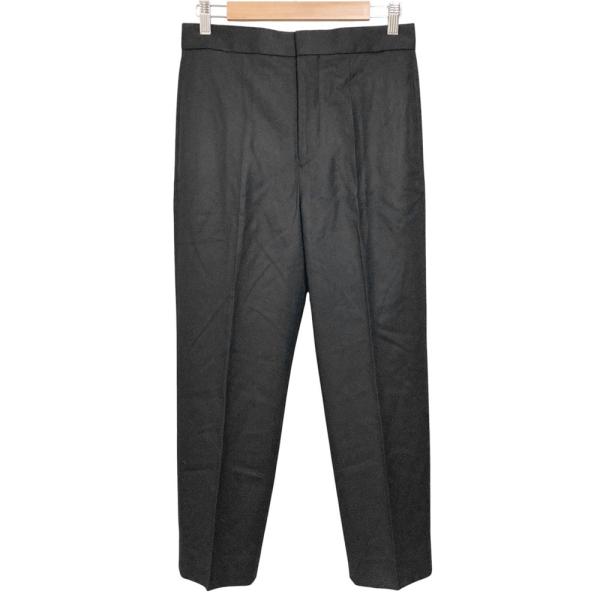 美品 23AW BLAMINK ブラミンク ウール ストレッチ ストレートパンツ サイズ36 ブラッ...