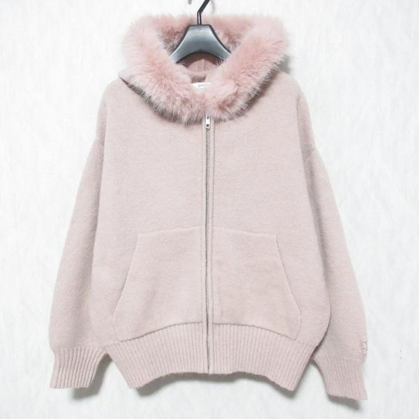 美品 24AW SNIDEL スナイデル ファーニットフーディ パーカー SWNT244280 1 ...