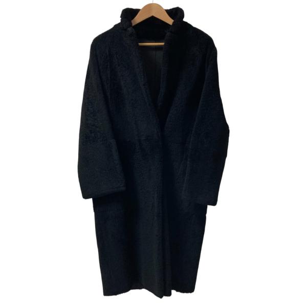 美品 SWINSWING スウィンスウィング ラムスキン ムートンコート サイズ40 ブラック レデ...