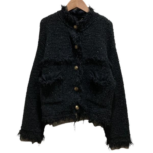 美品 23AW Curensology カレンソロジー エトワールニットツイードカーディガン CL3...