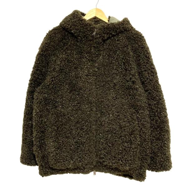 美品 24AW AP STUDIO エーピーストゥディオ ヴィ―ガンコード カーリーフーディブルゾン...