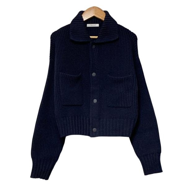 良品 MACPHEE TOMORROWLAND マカフィー トゥモローランド クロップド ニットジャ...