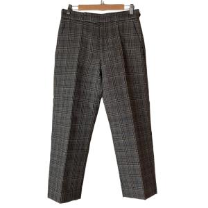 美品 Marc Jacobs マークジェイコブス RUNWAY 2.13.2019 グレンチェック ウールパンツ 0 グレー レディース 古着 中古